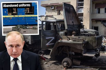 Fuerzas rusas en caos mientras los soldados se deshacen de sus uniformes y 'derriban su propio avión'