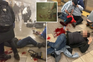 Escalofriantes imágenes del tiroteo en el metro muestran a pasajeros ensangrentados en el suelo