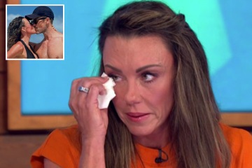 Michelle Heaton llora por Loose Women después de la carta de rehabilitación de su esposo