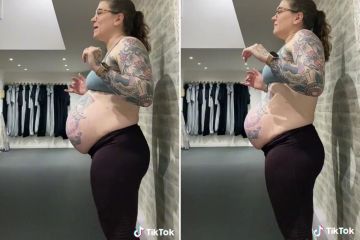 Madre embarazada sorprende mostrando exactamente cómo yace su bebé en su útero