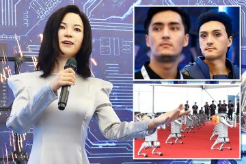 Android hecho para parecerse a una estrella del pop muerta hace su debut en la conferencia de robots en China