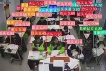 Aterradora cámara china con IA 'rastrea cuán concentrados están los estudiantes en clase'